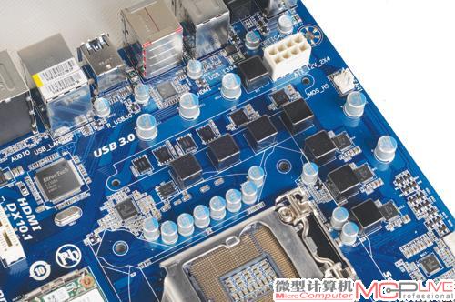 技嘉GA-Z68XP-UD3-iSSD主板采用的7相供电设计