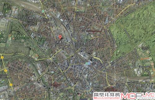 汉诺威城区卫星图