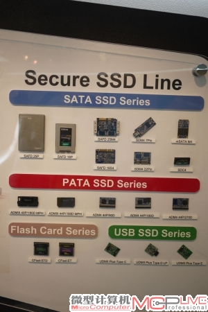 宇瞻的工业级SSD、闪存卡也是非常丰富的，不仅种类繁多，而且还有很多特殊设计。比如USB和SATA混合接口SSD、SLC和MLC混合SSD、SSD和机械硬盘混合产品、特种加密SSD等。