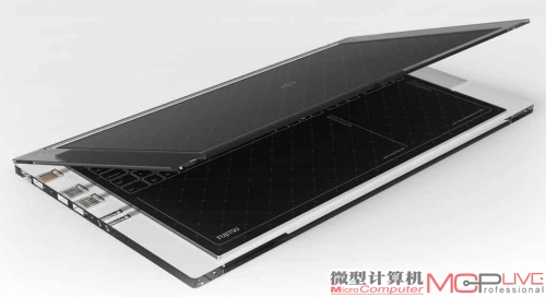 这是在2011年设计的一款完全由太阳能提供电力的笔记本电脑
