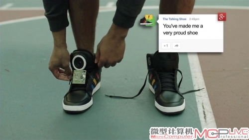 Google & adidas The Talking Shoe