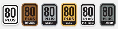 80PLUS的认证从白牌、铜牌、银牌、金牌、白金牌到钛金牌共有6个效率级别